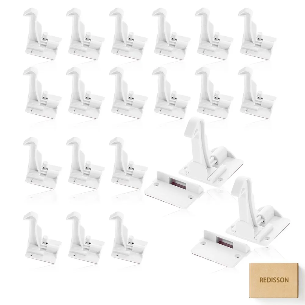 20 Pack Child Cabinet Locks Invisible Baby Proofing Safety Lock Tool-Free