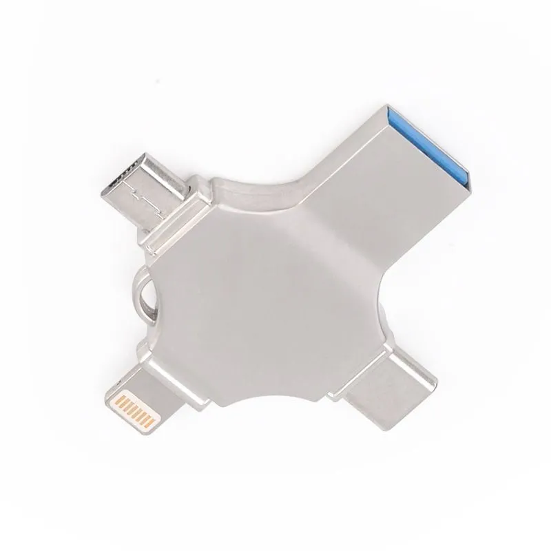 IPSTYLE 4-In-1 USB Flash Drive Memory Stick Drive - 32GB