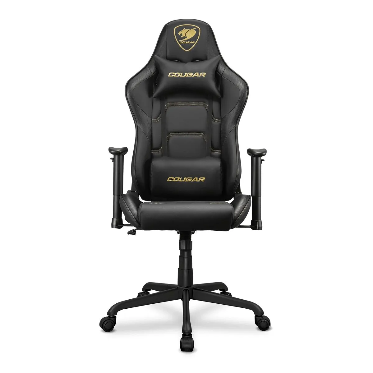 Cougar Armor Elite Royal Gaming Chair (Black/Gold | 160-Degree Recline)