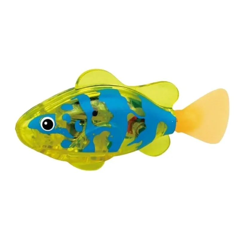 LED Interactive Swimming Robot Fish Toy for Cats - Green