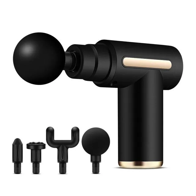 Deep Tissue Percussion Massage Gun Pain Relief Muscle Massager - Black