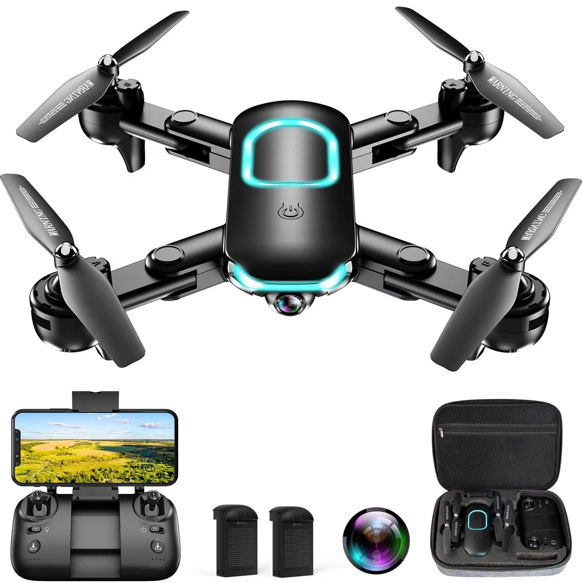 Foldable Drone for Beginners with 1080P Camera