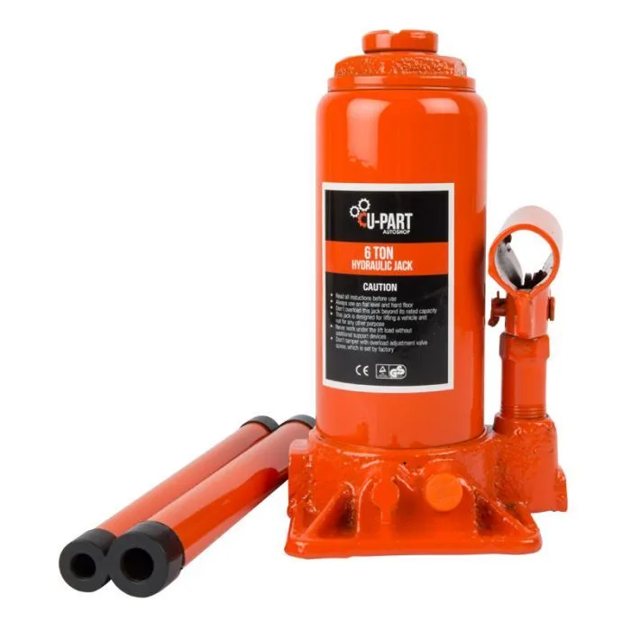 U-Part - Bottle Jack - 6 Ton - 3 Pack