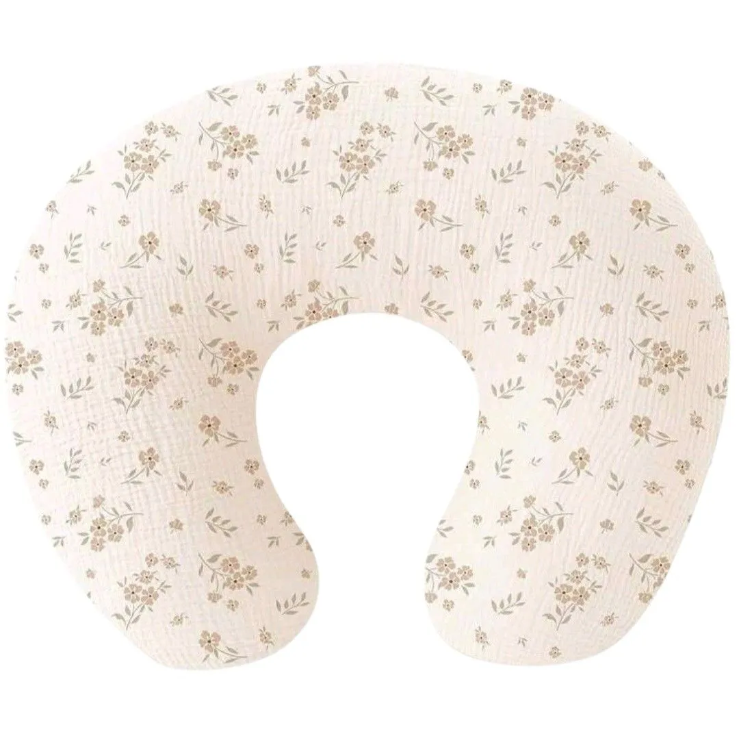 Cotton Muslin Nursing Pillow Cover