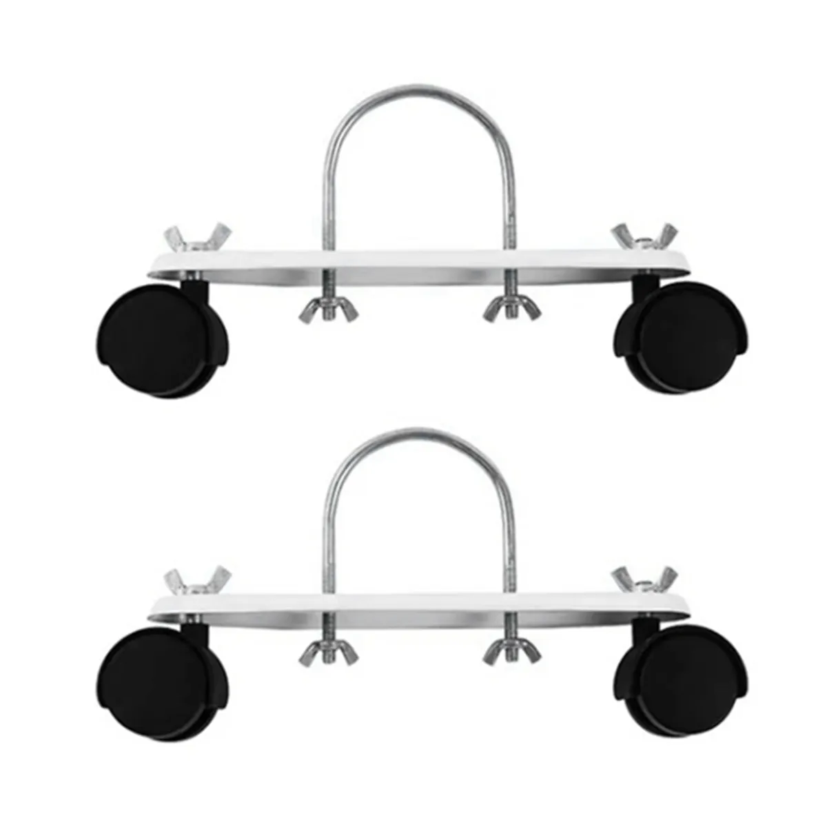 Mobile Pulley Bracket for Electric Heaters, Black