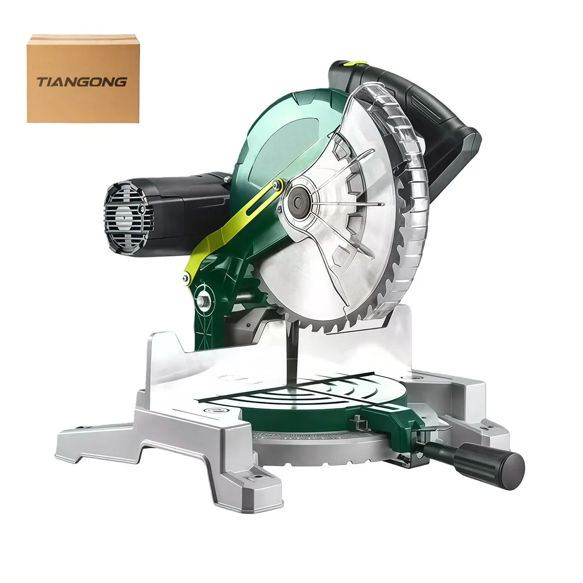 TIANGONG - Sliding Miter Saw 1800W Compound Miter Saw 5500r/min 40-Tooth