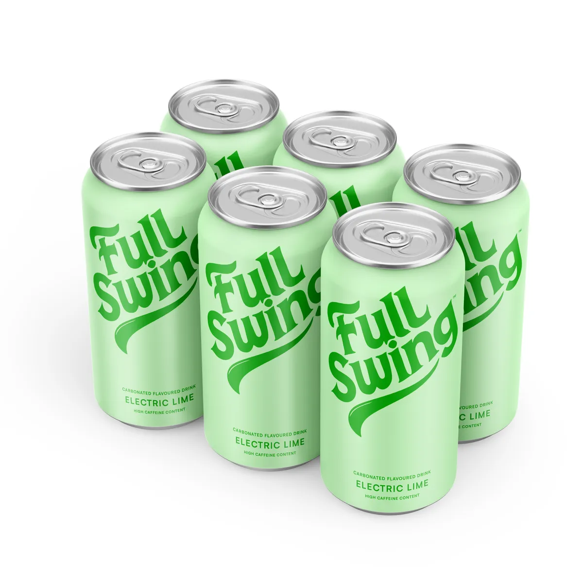 Full Swing Alternative Energy Drink Electric Lime (6 x 440ml)