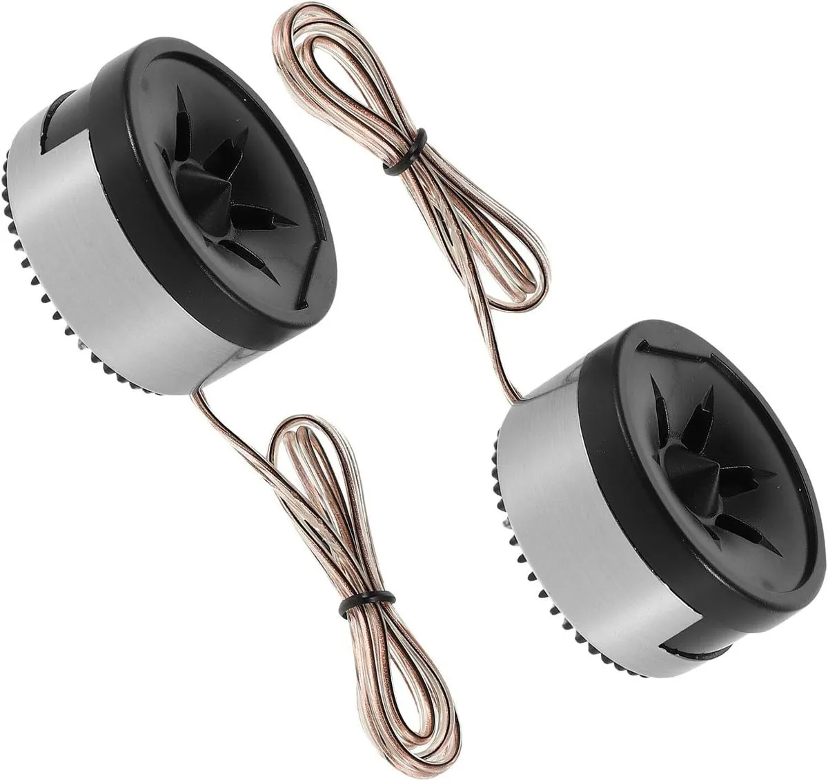 Mini Dome Tweeter Speakers for Car Audio System, High Efficiency Black