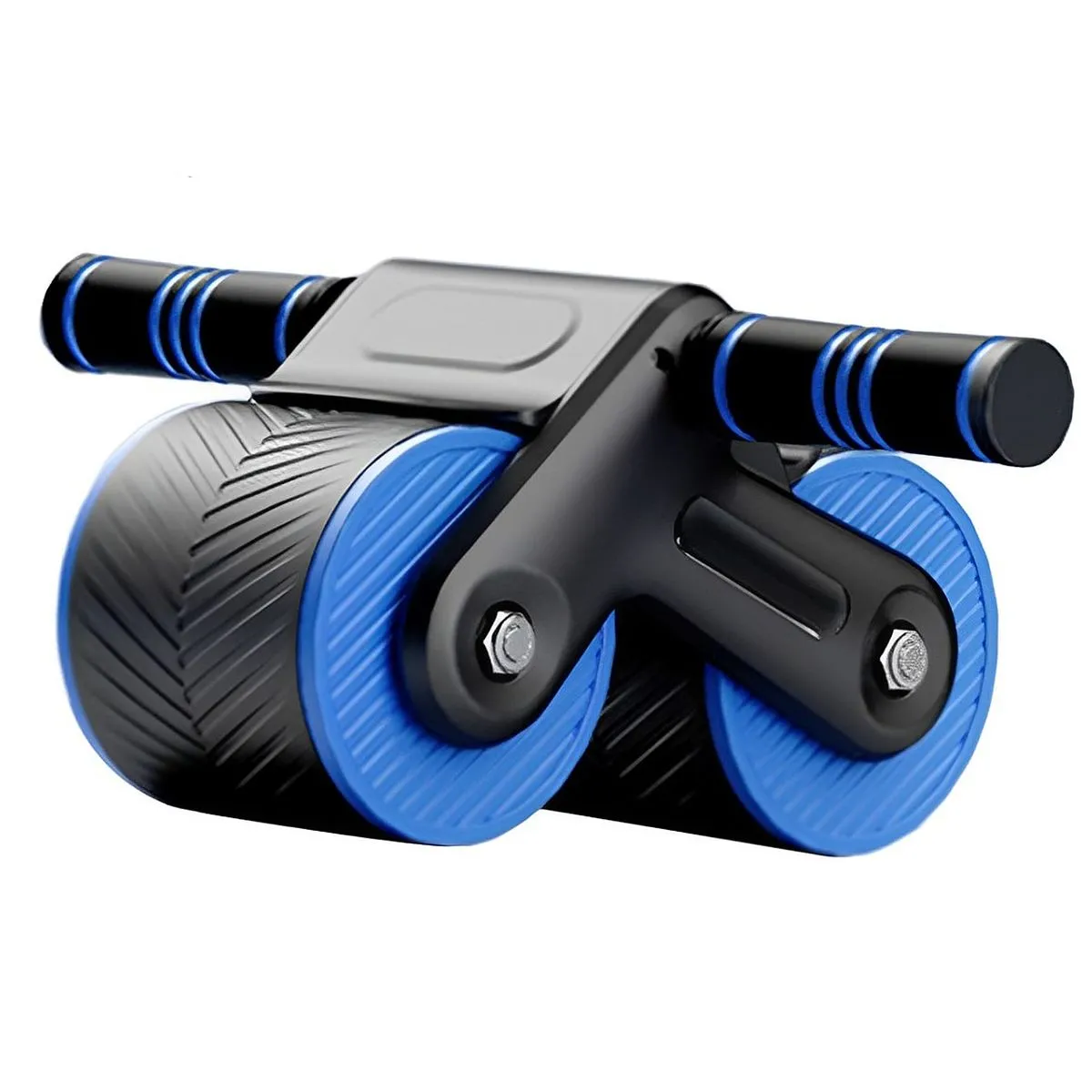 Ab Roller Wheel Automatic Rebound AbWorkout Equipment Strong Exercise Wheel - Black