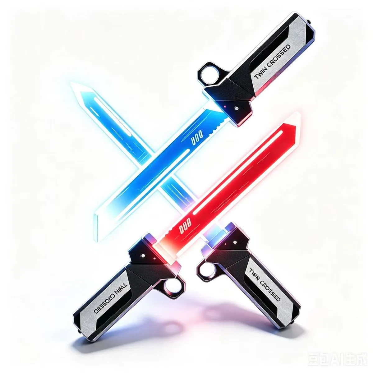 Dual Colour Glow Saber Toy, Fun LED Light Effect Role-Play Sword for