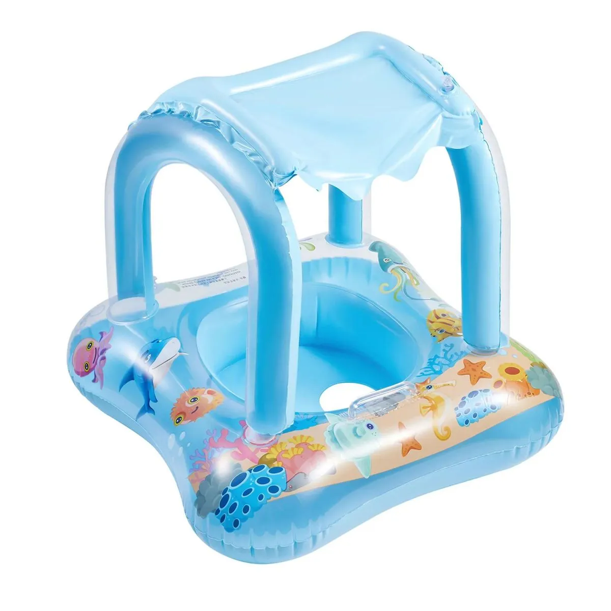 Kiddies Pool Float with Canopy - 60cm - Blue