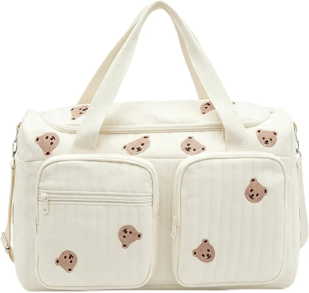 Hospital Maternity Bag, Quilted Baby Travel Duffle Tote