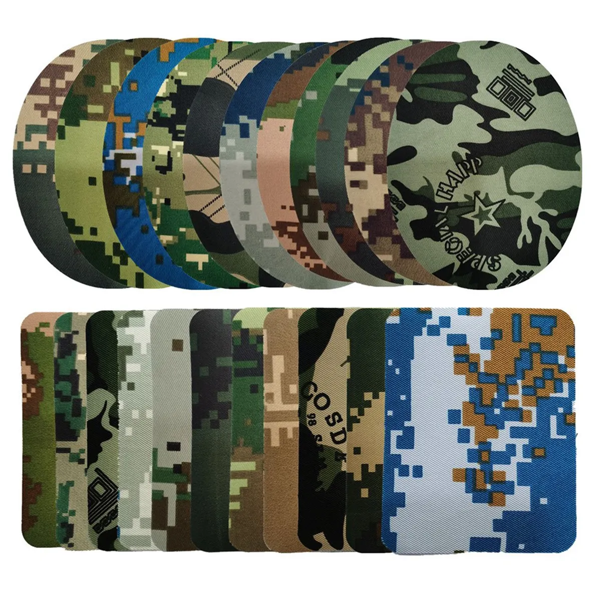 22 Camouflage Patches Iron on Patches Appliques Clothes