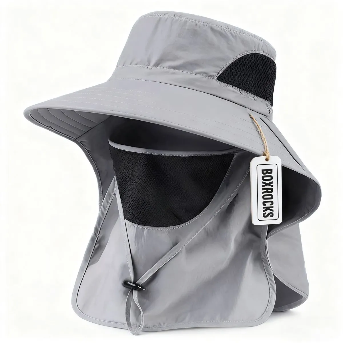 Sun Cap Fishing Hats Outdoor-Wide Brim Sun Protection Hat - White