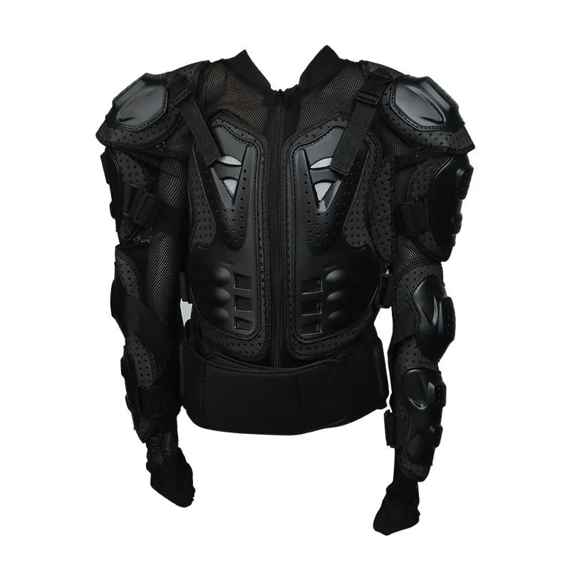 High-Quality Off-Road Motorcycle Armor Suit -black Size L
