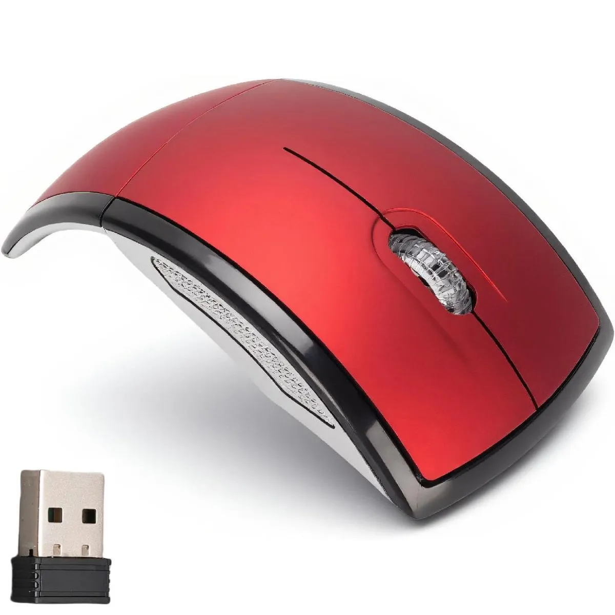 Apauls Foldable Wireless Mouse 2.4GHz Ergonomic Mouse for PCLaptop Computer
