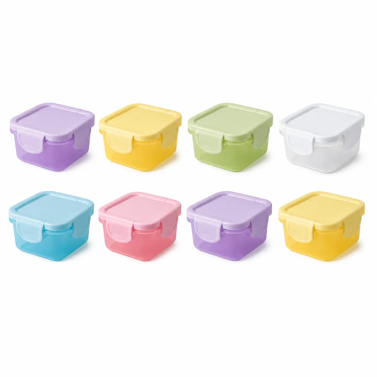8 Piece Mini Airtight Food Storage Containers Set