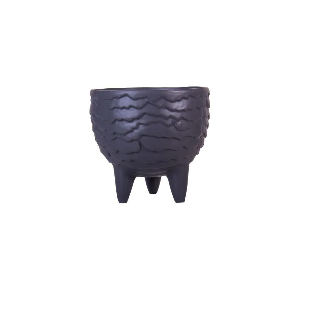 Black Ceramic Decorative Bowl