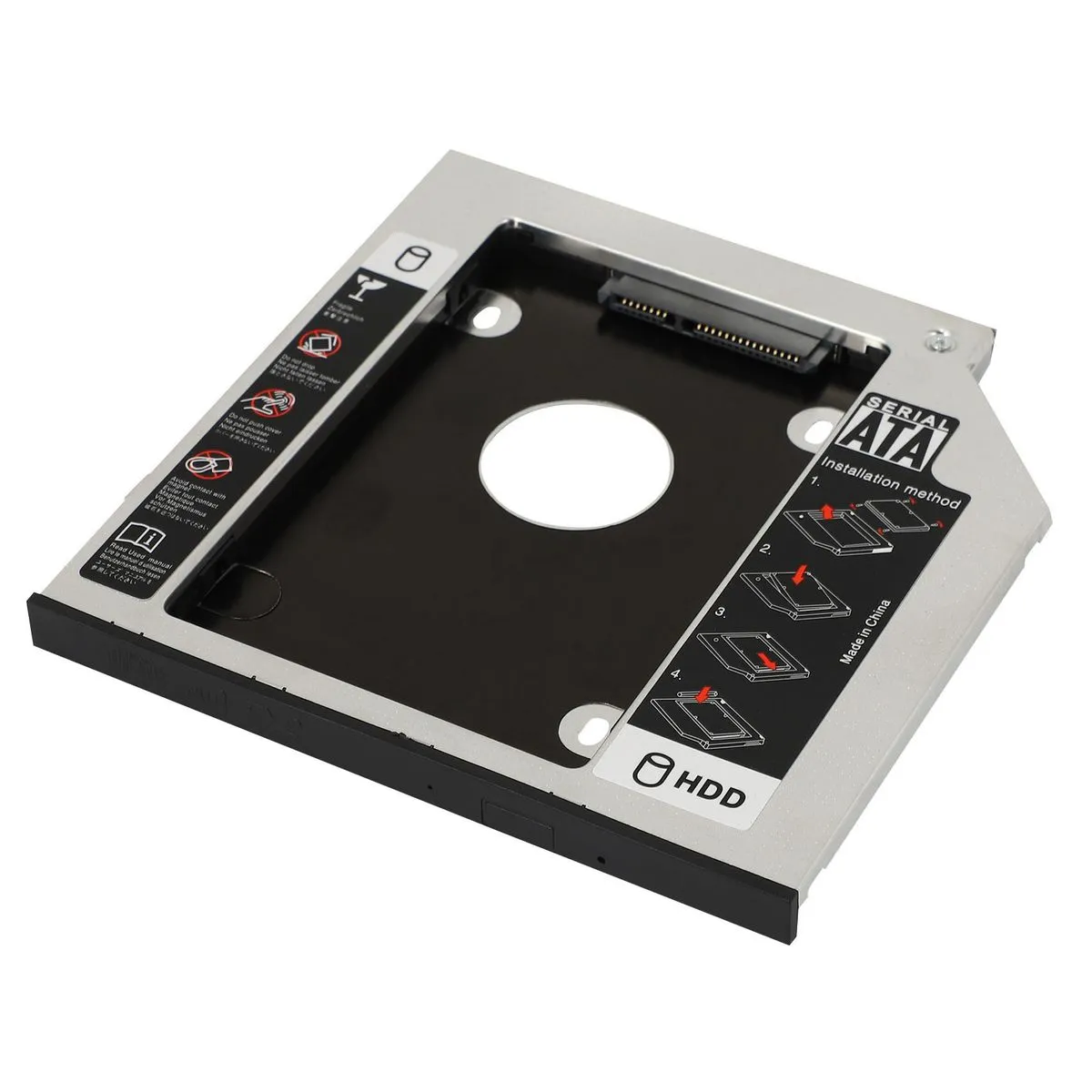 Hard Drive Caddy Tray 9.5mm Universal SATA 2nd HDD HD SSD Caddy