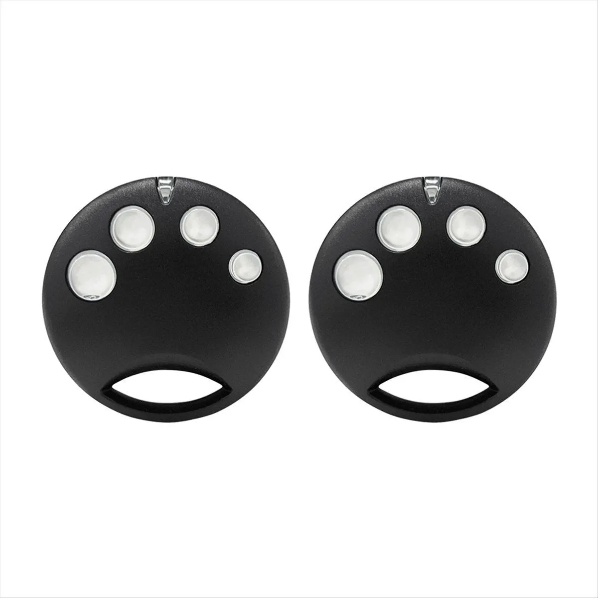 2 Pcs Garage Door Remote Control 4 Button Gate Opener Key Transmitter