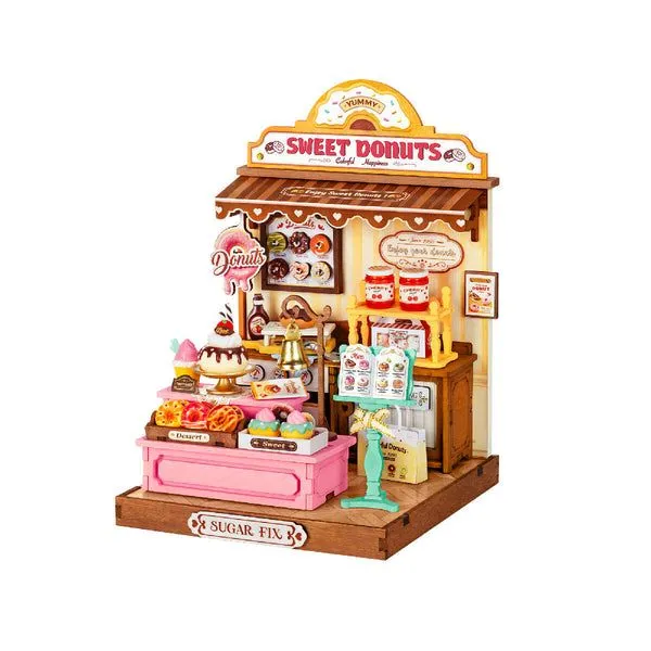 Rolife By Robotime Sweetie's Donut Shop DIY Miniature House