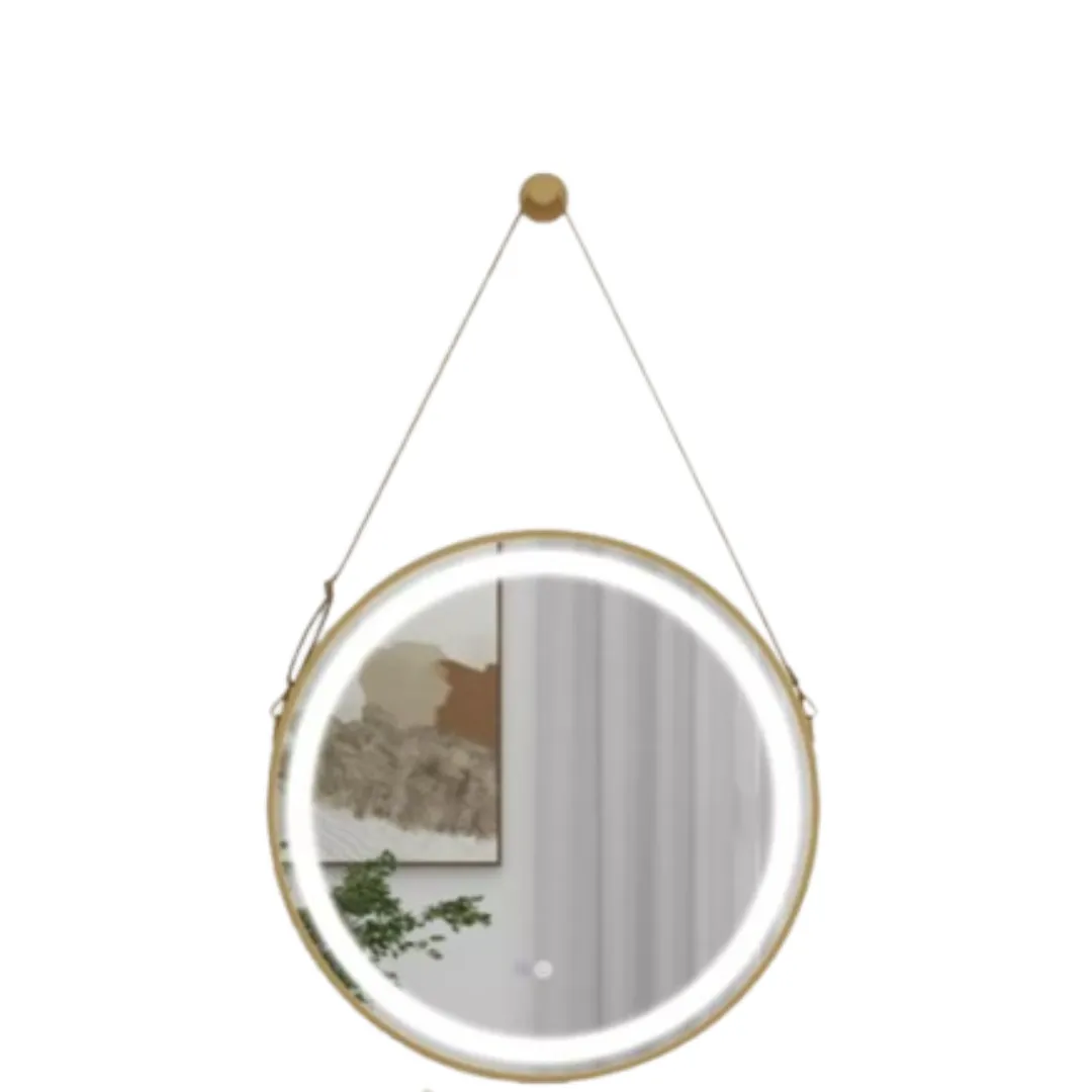 Arole LED Bathroom Mirror with Anti-Fog & Circular Design - Gold