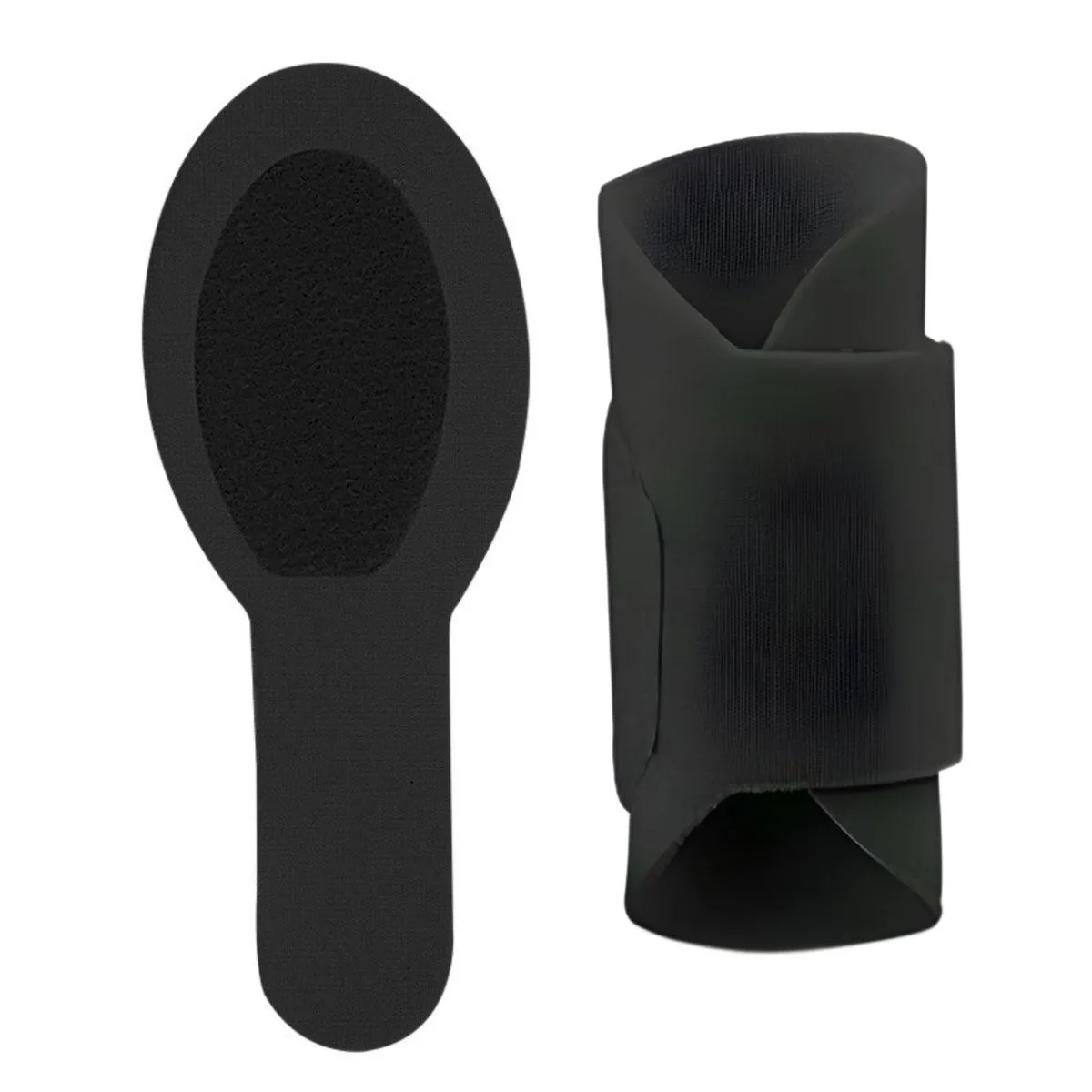 Arfast-20PCS Velcro Adjustable Finger Protectors Reusable Finger Straps - Black