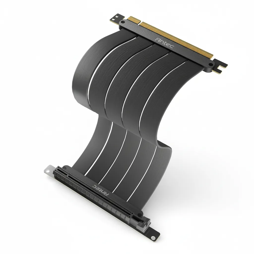 Antec GPU Riser Cable PCIe 4.0 200mm for High-Performance Graphics Cards