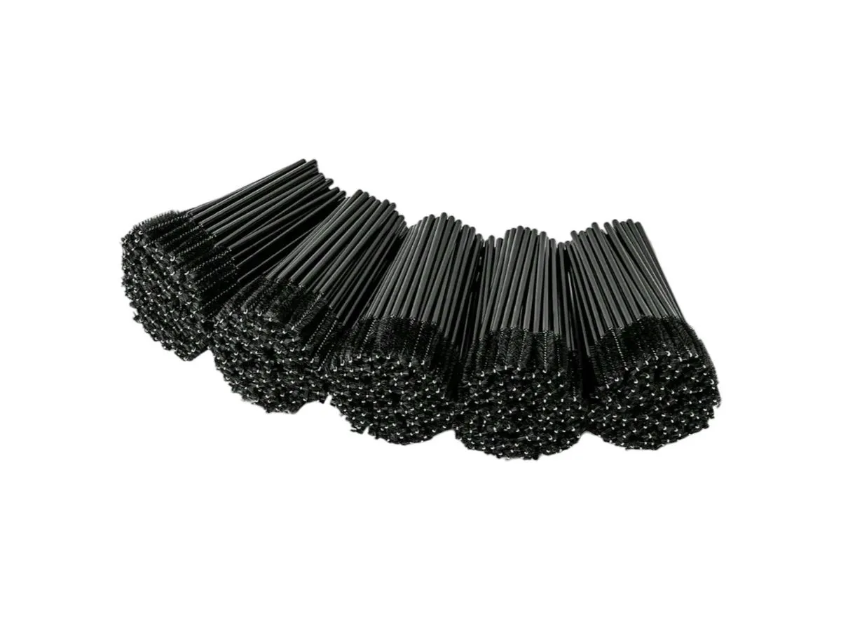 500 Pack - Disposable Mascara Wands - Black