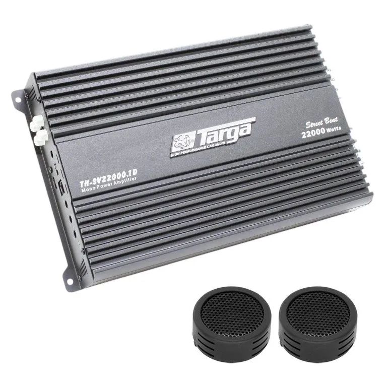 Targa TH-SV22000.1 Street Beat Series 22000w Mono Amplifier & Evo Tweeters