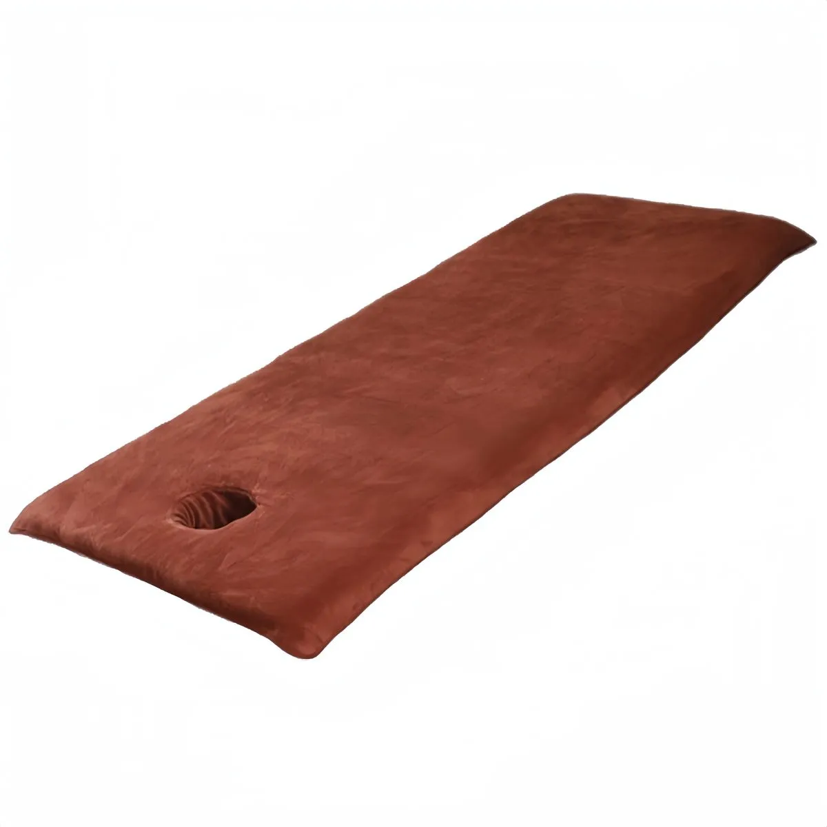 Massage Bed Sheet with Hole - Washable Massage Tablecloth Breathable Cover - Brown