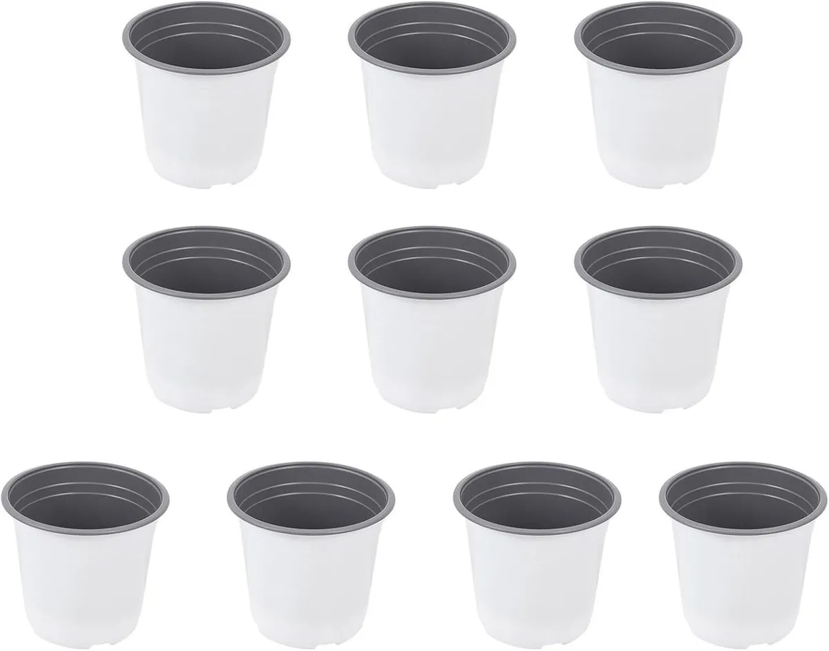 Thickened Plastic Nursery Pots With Drainage For Seedlings And Succulent