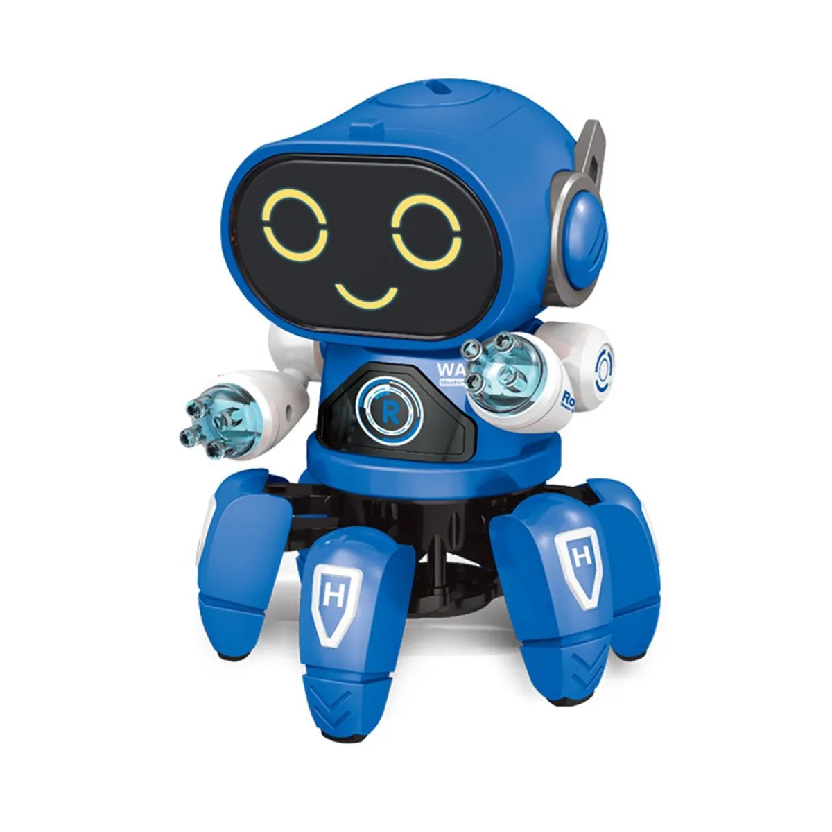 Smart Electric Dancing Robot with Flashing LED Lights & Music B4349 - Blue