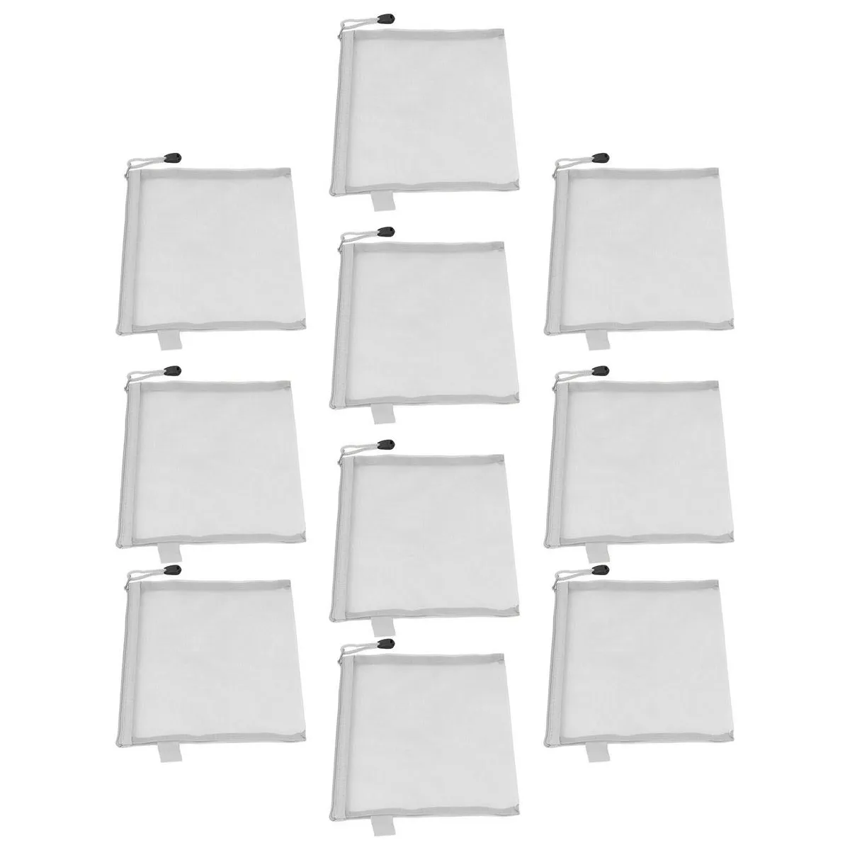 A5 Waterproof Zipper Pouch 10 Pack Tear Resistant