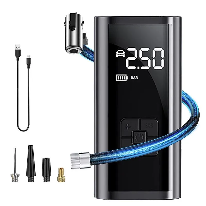 Air Pump Tire Inflator Accurate Pressure Air Pump for Motorcycle Bicycle