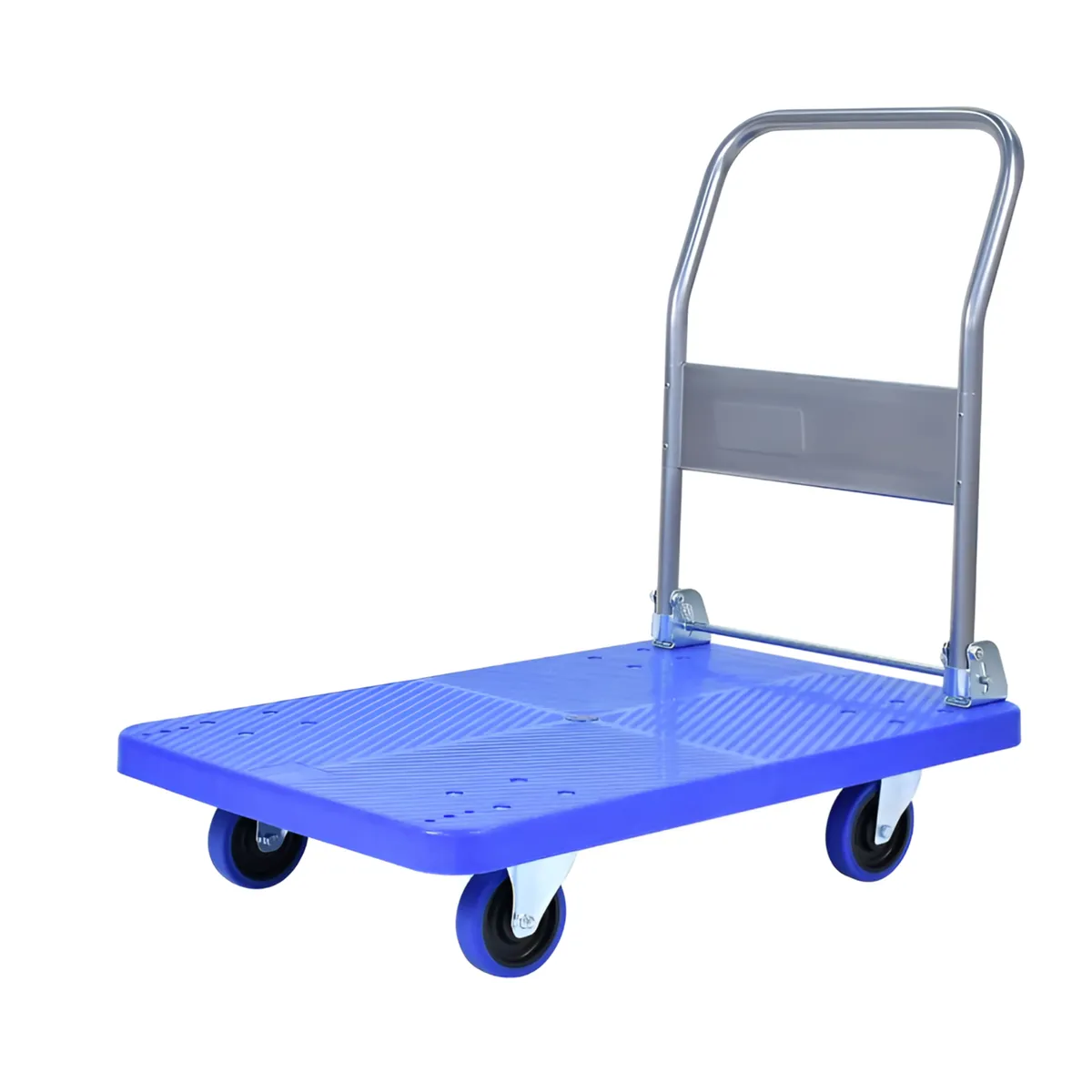 50 x 70cm Multifunctional Handheld Foldable Pushcart With Silent Wheels