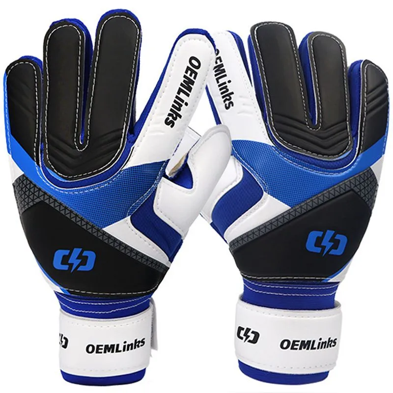 Goalkeeper Gloves Size 9 Aldult Goalie Gloves Football Soccer Accessories - Blue