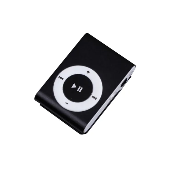 Fashionable Mini USB Clip MP3 Player - Black