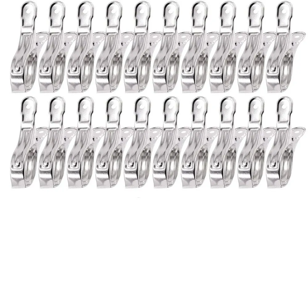 20Pcs Stainless Steel Greenhouse Clamps Garden Clips Greenhouse Clips