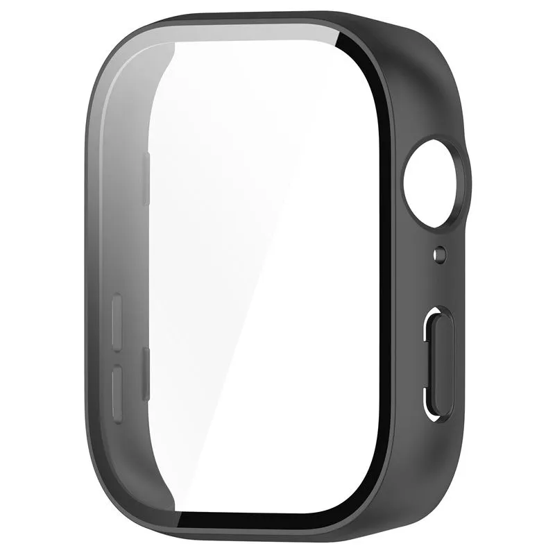 Hard PC Case & Glass compatible with Huawei Watch Fit 3 - Anti-Scratch Screen Protector - Transpare…