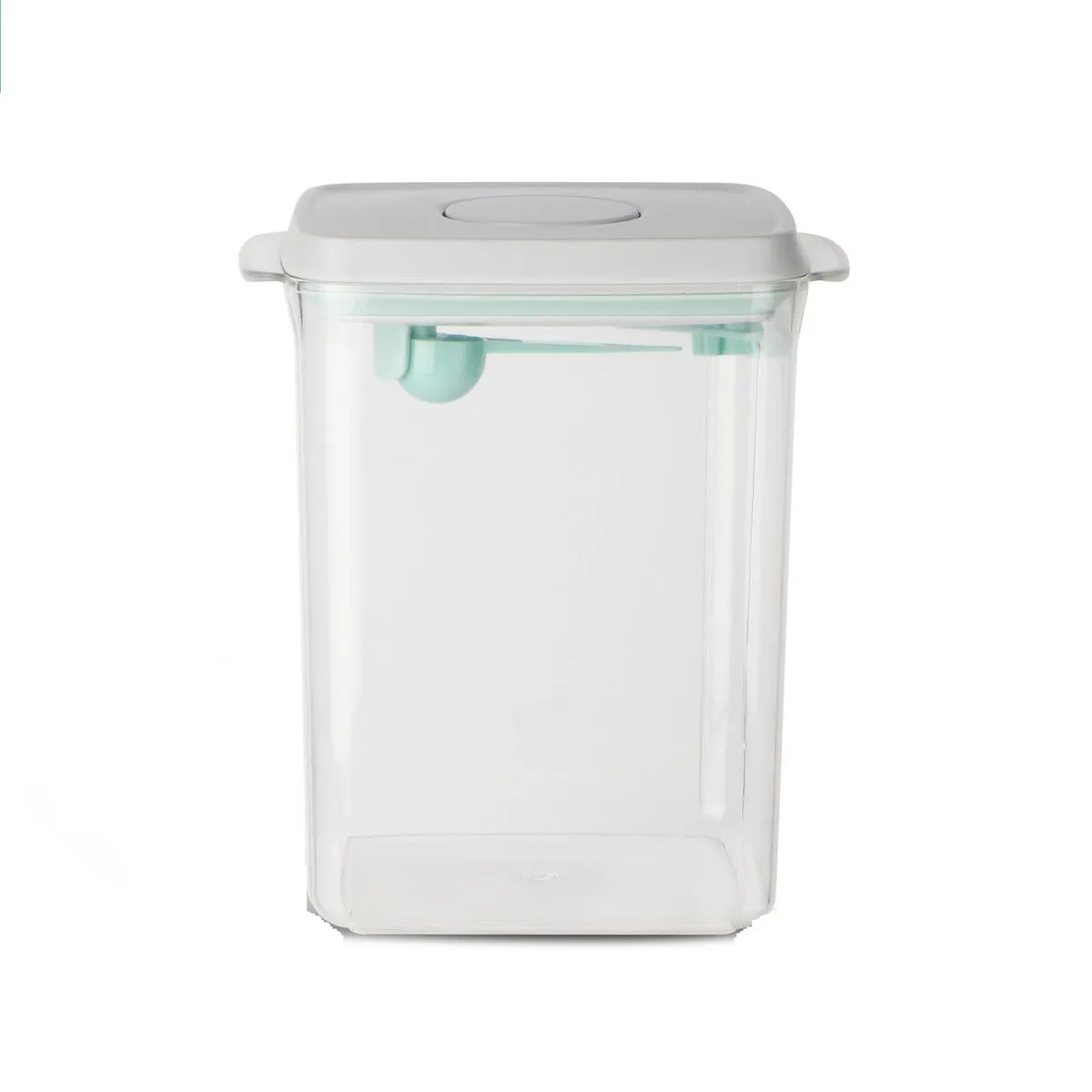 Milk Powder Storage Box, Powder Dispenser with Spoon, 2300 ml, Transparent