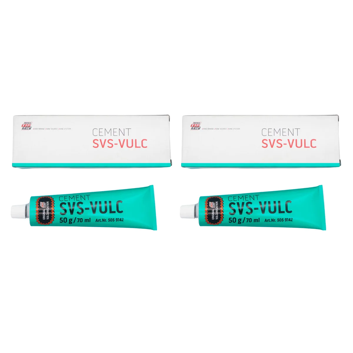 2 Pack REMA TIP TOP Cement SVS-VULC 50g