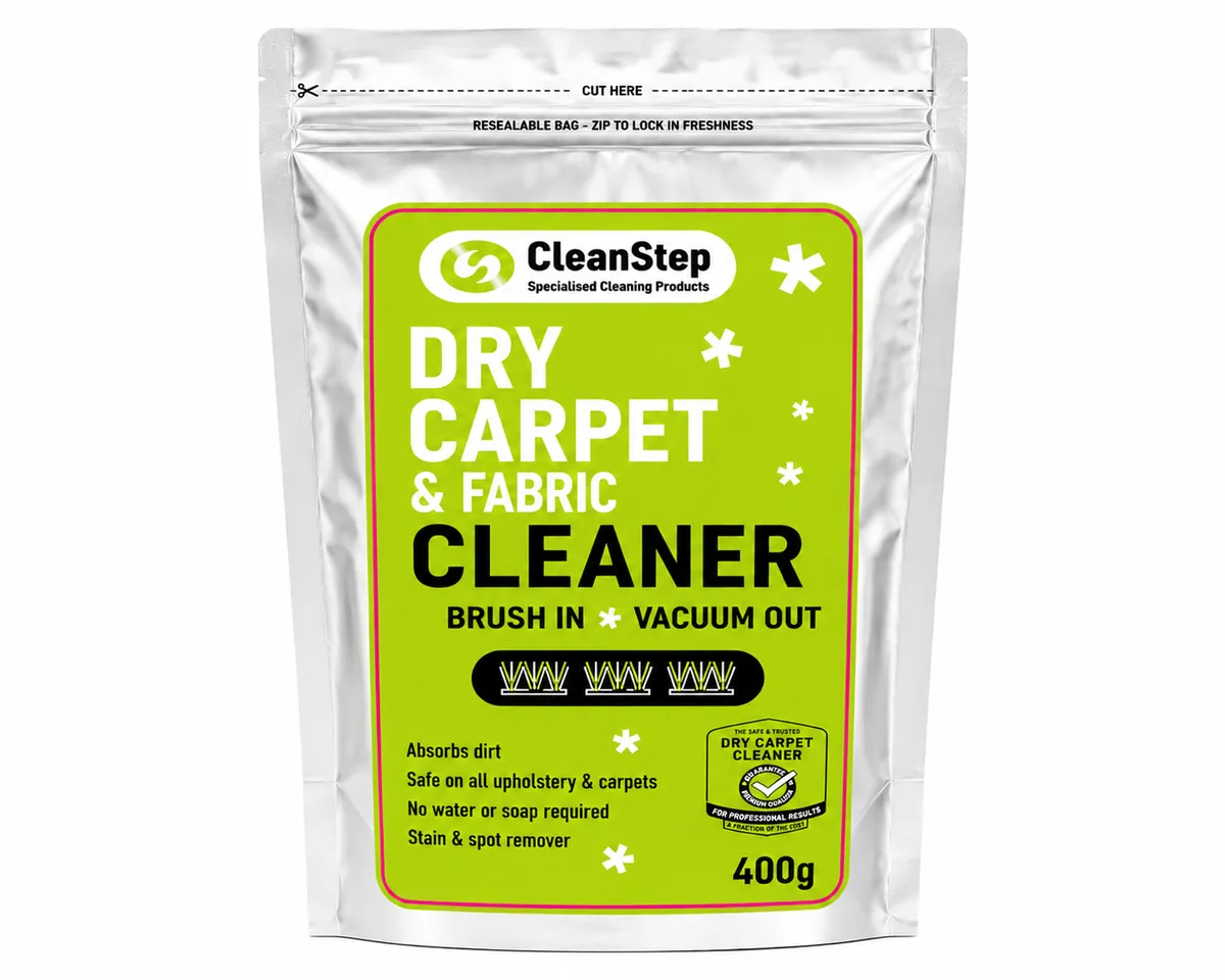 CleanStep Dry Carpet,Fabric & Rug High Performance Cleaner 400g