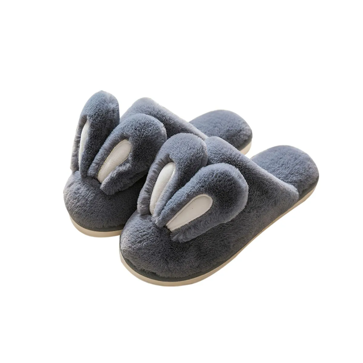 Indoor Plush Bunny Ear Slipper Shoes