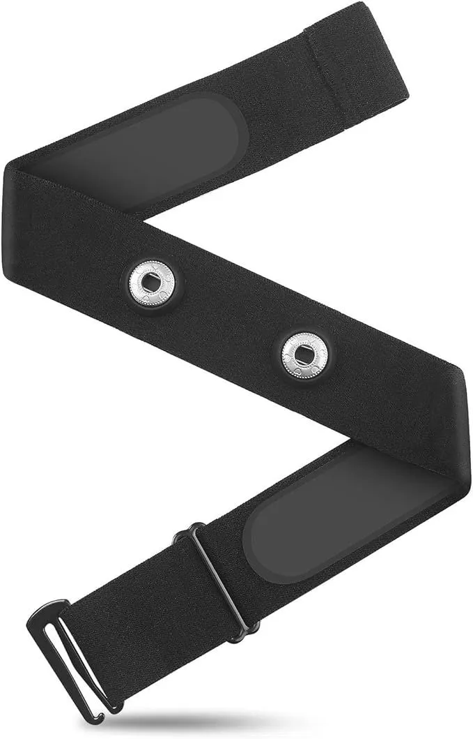 Heart Rate Monitor Replacement Strap Chest Strap Soft Strap - Black