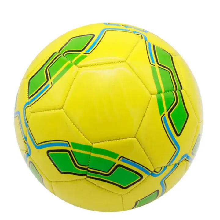 Yellow Training Football (Soccer) with Gas Ball Pump