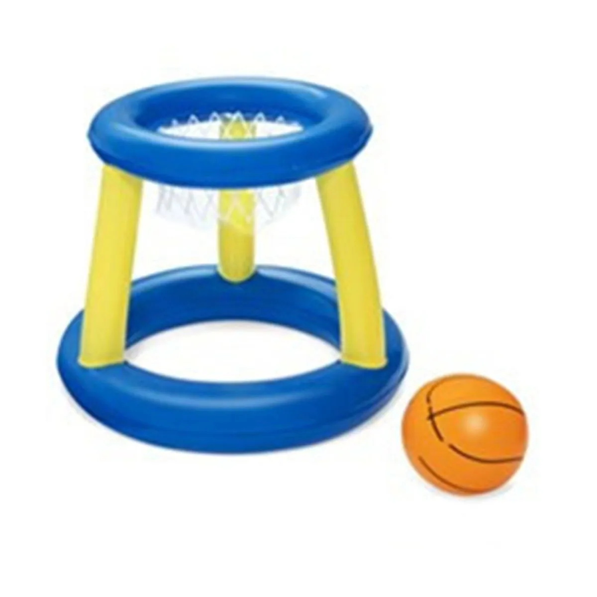 Inflatable Pool Volleyball Game Set With Net And Hoops 52418