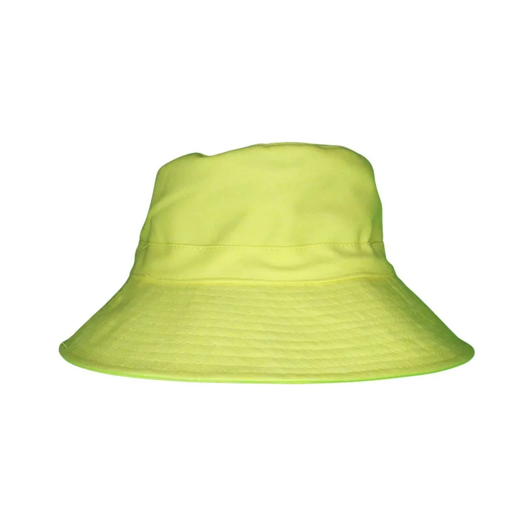 Kids Bucket Sun Hat Lemon-Yellow Denim