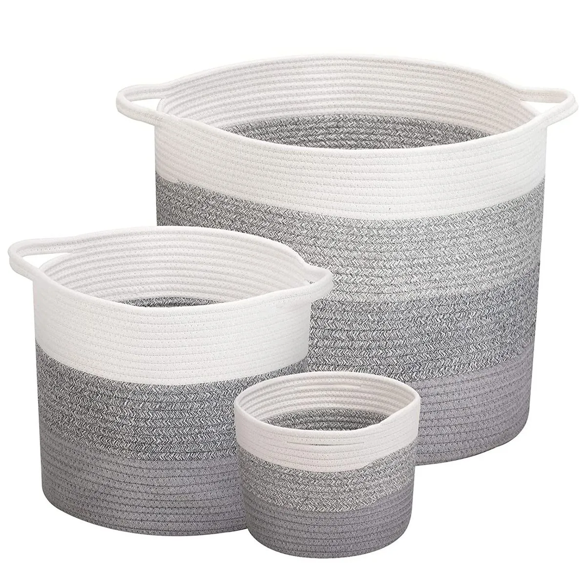 Home Storage Basket Dirty Clothes Basket Laundry Baskets-set of 3