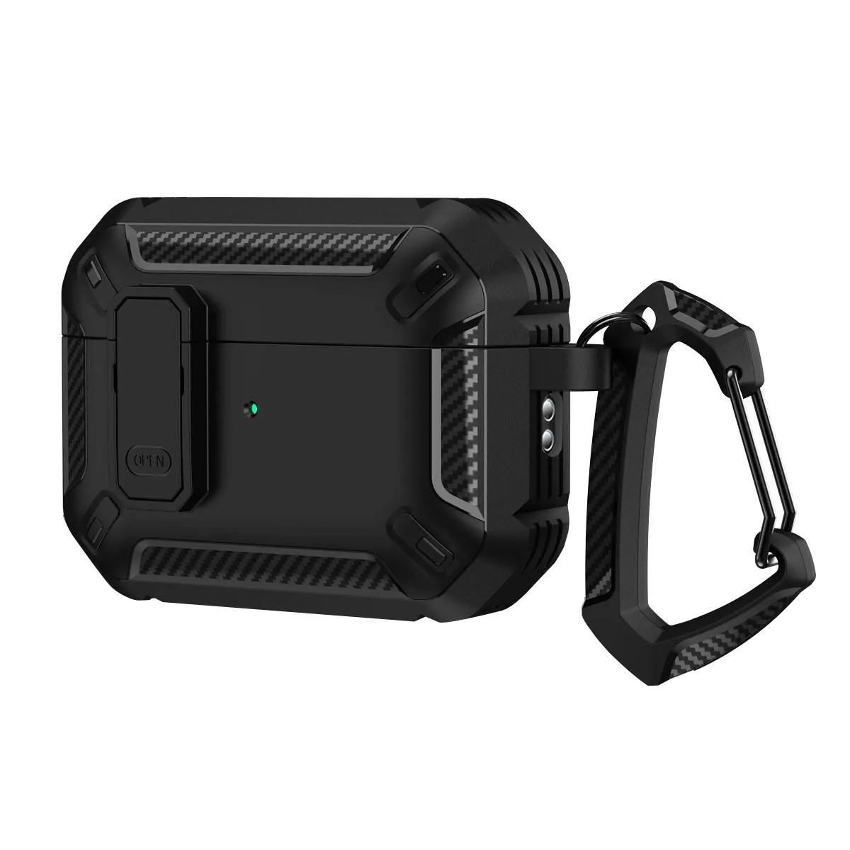 Shockproof Protective Case Hook Compatible with Apple AirPods Pro 3 - Black